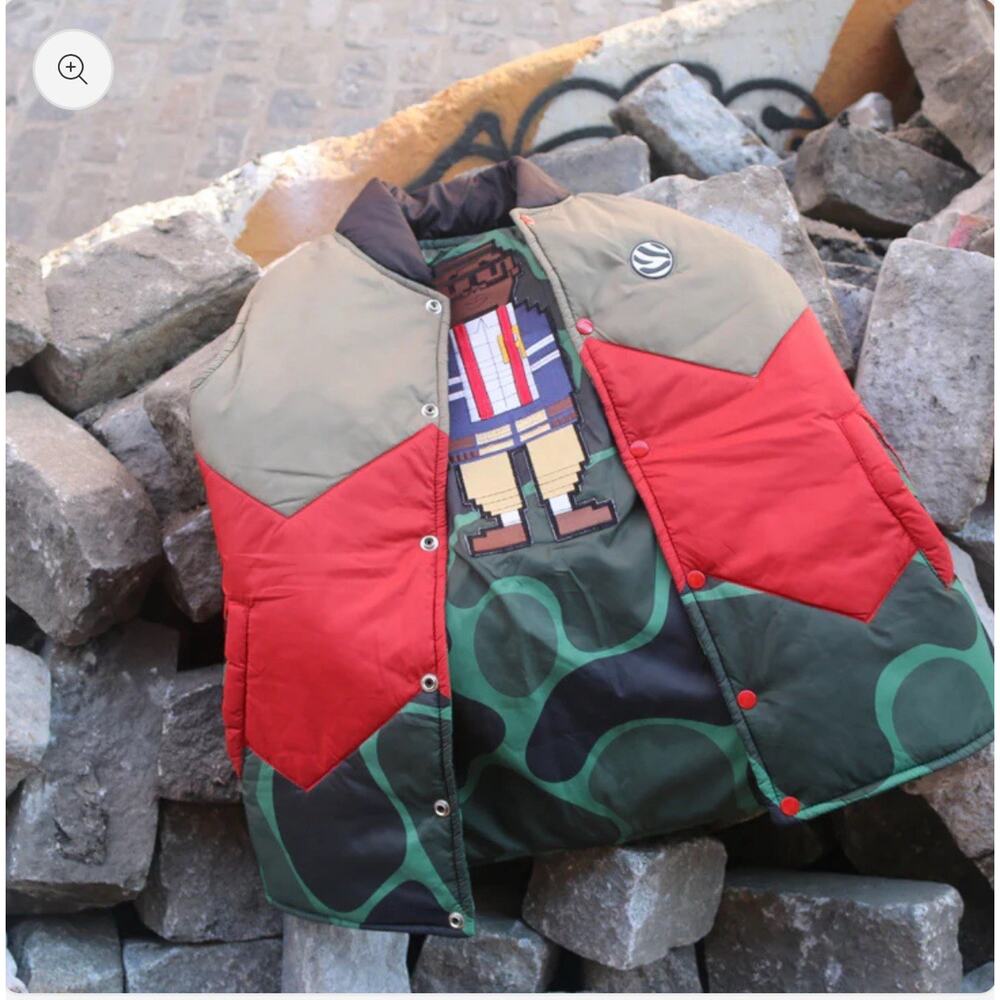 Rare RICH WEIRDO ALMIGHTY REVERSIBLE VEST Sz XL Minecraft retails for $130dls